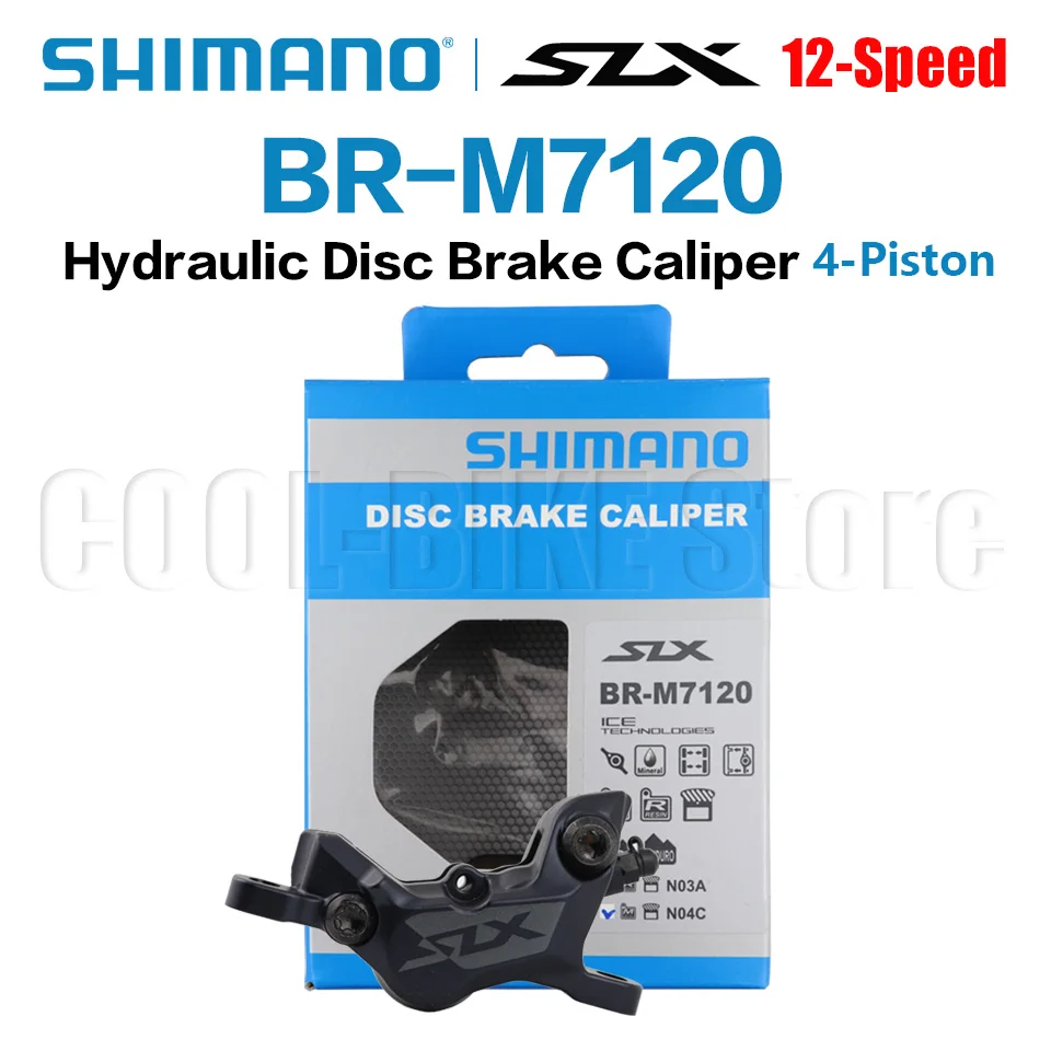 Shimano XT BR M7120 BR-M7120 MTB Disc Brake Caliper 4 piston with original box brake pads resin or metal N04C