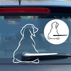 Hond Auto Achter Ruitenwisser Decor Decals Muur Sticker Dier Puppy Hond Art Sticker Voor Vrachtwagen Auto Bumper Grappige Decoratie