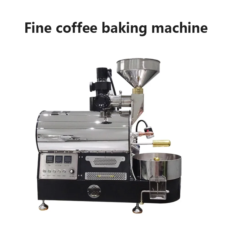 220V 1KG Coffee Bean Roaster Commercial Electric Type Gas Type Optional Semi-direct Fire Semi-hot Air Roasting Beans