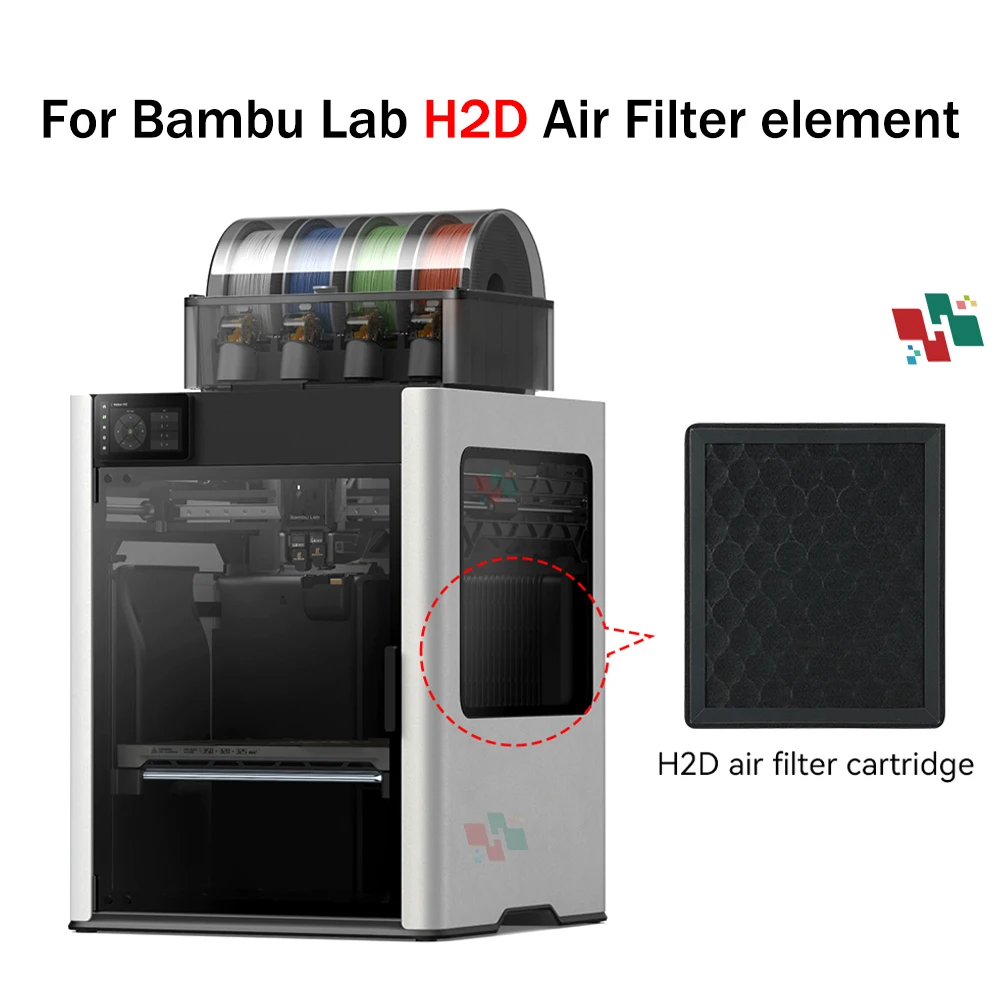 

H2D Air Filter for Bambu Lab H2D 3D Printer Activated Carbon Air Purifier Filter Replacement 3D Printer Accessories