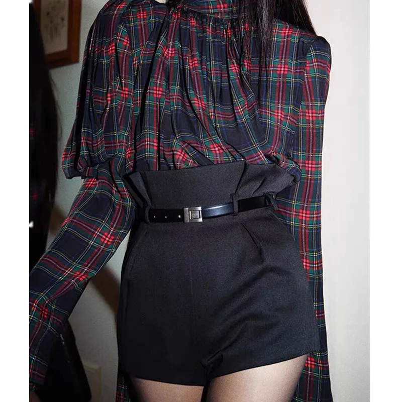 

Женские летние брюки с высокой талией и цветочным принтом, новинка, модные повседневные брюки-кюлоты