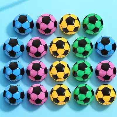 20 قطعة من مبراة أقلام الرصاص الملونة لكرة القدم، مبراة صغيرة محمولة يدوية للطلاب والفنانين واللوازم المكتبية