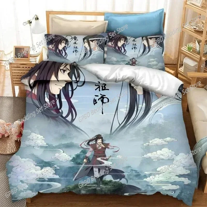 Grandmaster of Demonic Cultivation Mo Dao Zu Shi 3D Bedding Set Duvet Cover Pillowcases Single Twin Full Queen King Size Home De