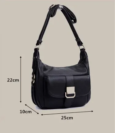 Women's Messenger Bag Genuine Leather Female Handbag Crossbody Bag Fashion Women Shoulder Bags For Women Ladies Bag High Quality