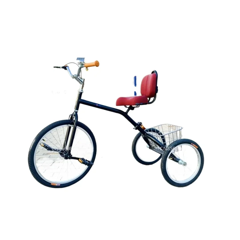 

New adult leisure outdoor folding self tricycle retro light exercise car Internet celebrity walking shopping cart