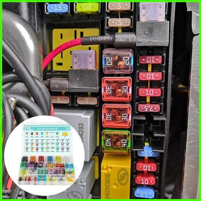 

Автомобильные предохранители, установленные с предохранителями Auto FUSES Стандартные и низкие профиля