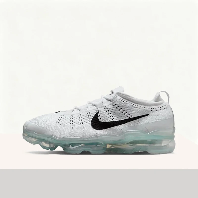 Zapatos informales Nike Vapormax Flyknit para hombre, zapatillas bajas blancas elegantes, cómodas, ligeras y transpirables DV1678-102
