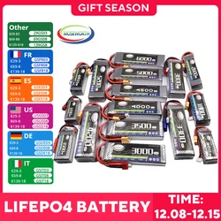 RC Lipo Battery 2S 3S 4S 5S 6S 2200 3300 3500 4200 5000 5200mAh 7.4V 11.1V 14.8V 18.5V 22.2V 25C 30C 35C 40C 60C XT60 RC Parts