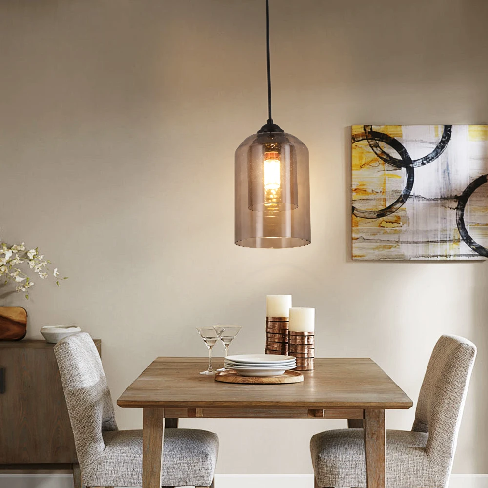 Glass Led Pendant Light Modern Chandelier Minimalistic Ceiling Lamp Kitchen Island Bedroom Hanging Fixture Lustre Home Decor image 5