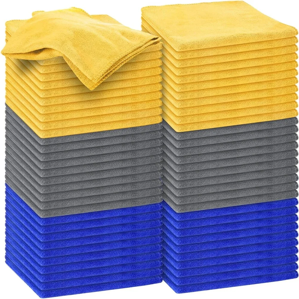 

Салфетки из микрофибры 16x16, ультра-впитывающие, многоразовые, для автомобиля, дома, кухни, окон, 60 штук в упаковке