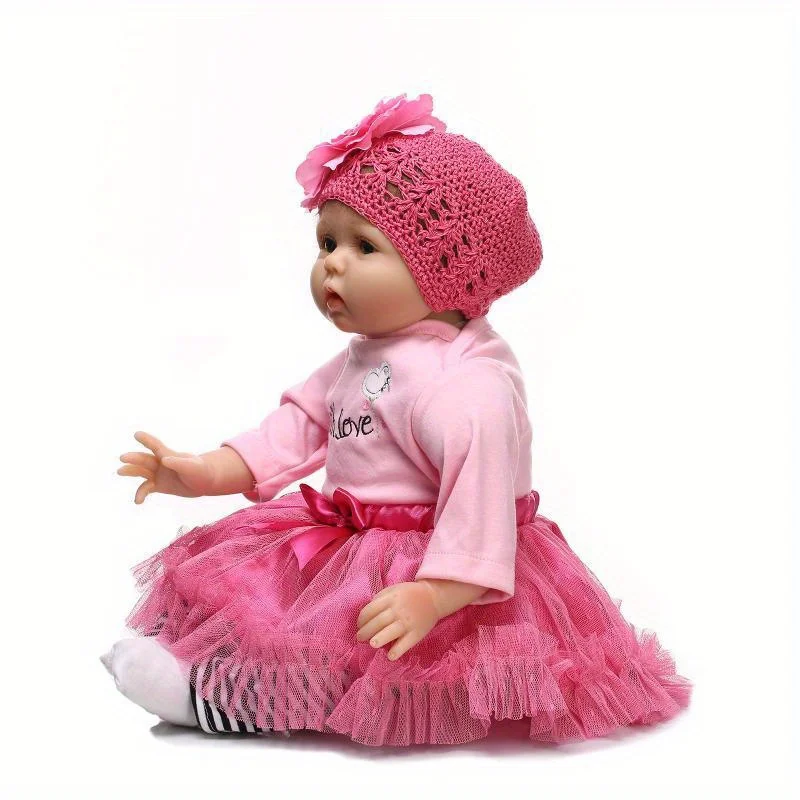 BZDOLL realistico 55cm Reborn Girl Baby Doll 22 pollici vivo morbido Silicone neonato Bebe adorabile giocattolo della buonanotte regalo di natale per i bambini