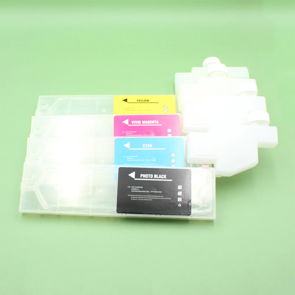 

4pcs 440ml Refillable ink cartridge with tank for Roland, Mimaki, Mutoh ink cartridge with float