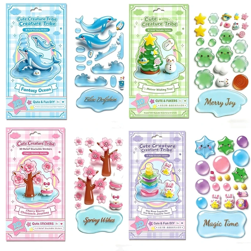 U55B Sticker for Boys Girls, Reusing Tiny Sticker for Phone Case Notebook Handcraft
