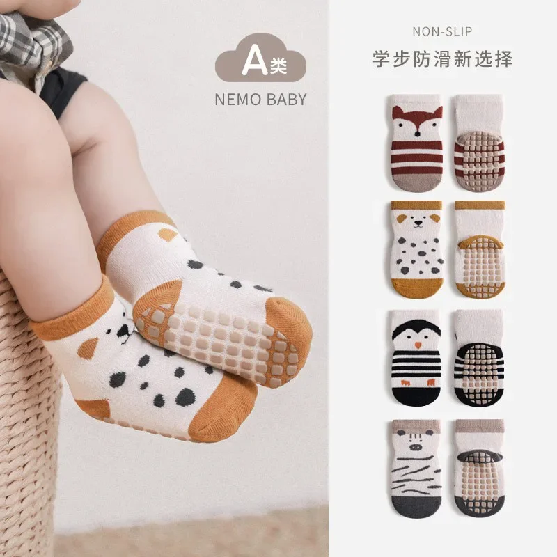 Baby Floor Socks Cute Printed Designs Baby Floor Shoes Socks Newborns Adhesive Anti Slip Cooling Insulation Baby Sock Clothes