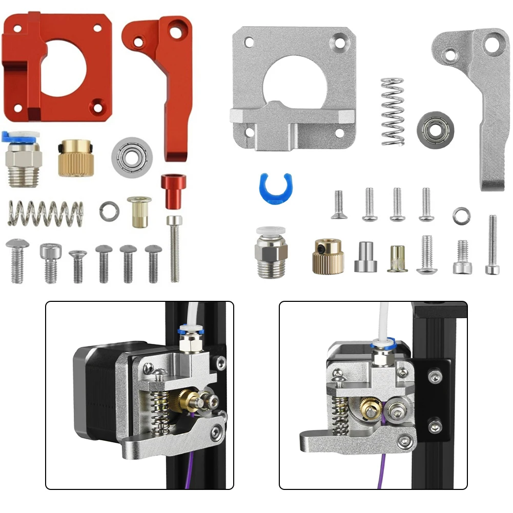 1set 3D-Printer Extruder Kit Aluminum Extruder Kit With Adjustable Bolts For 3D Printing 3D Printed Accessories Parts