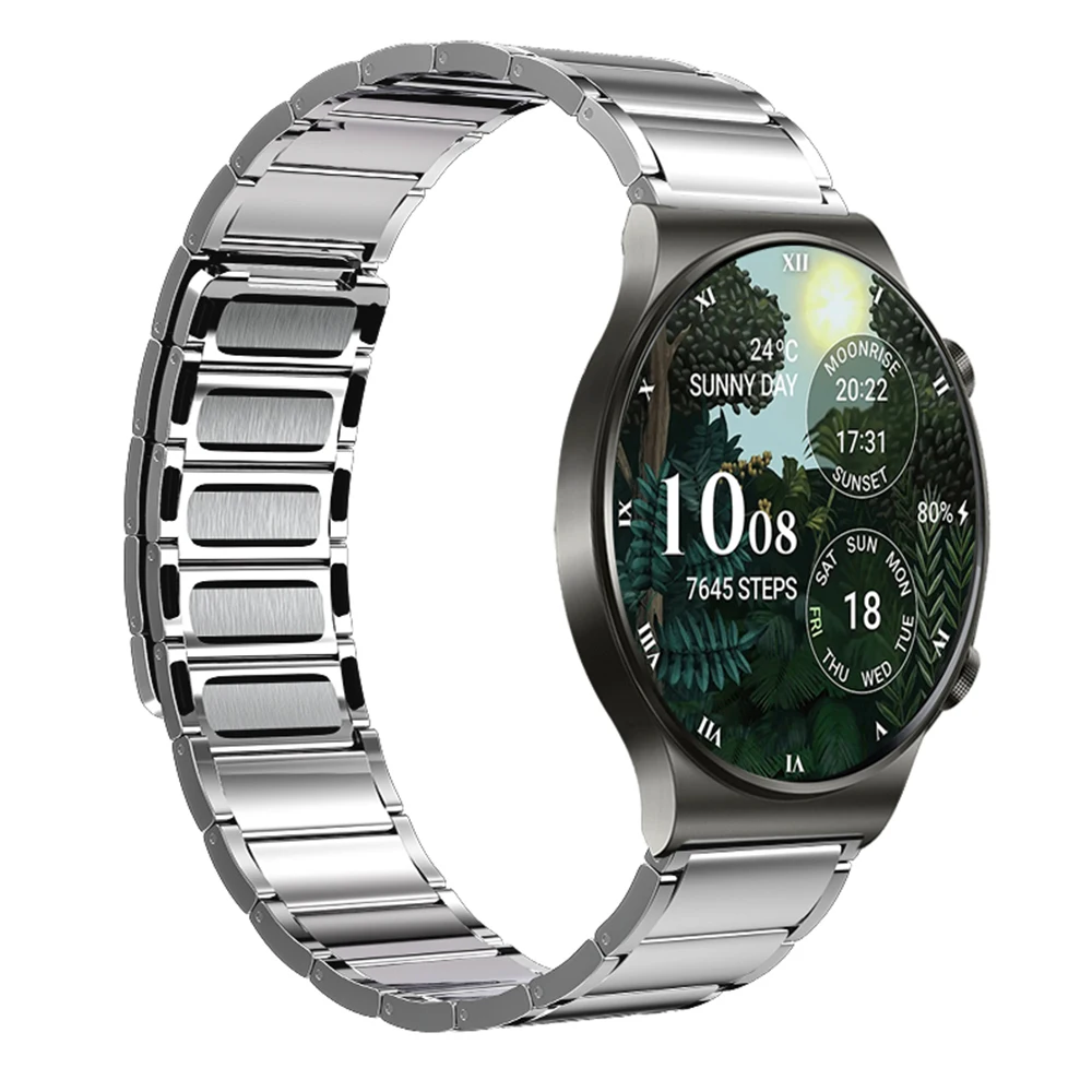 Imagem -03 - Pulseira de Titânio de Metal para Samsung Assista Gear s3 Huawei Assista Gt2 Aço Inoxidável Pulseira Magnética para Amazfit Gtr Banda 22 mm