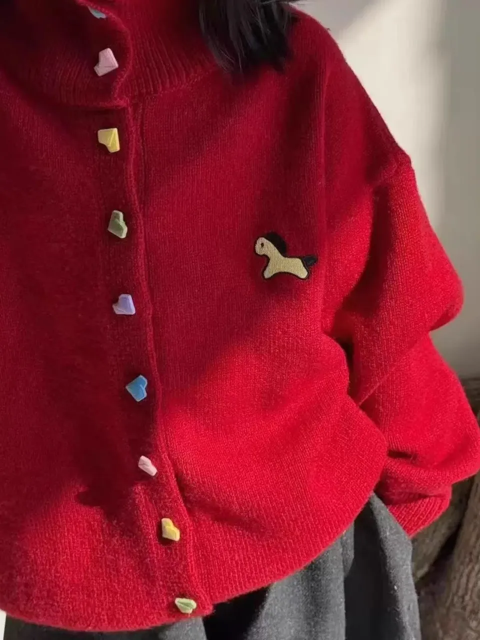 cardigan-rojo-de-lana-tejida-con-cuello-redondo-para-ninas-estilo-primavera-ropa-infantil-pola-material-suave-comodo-y-tr