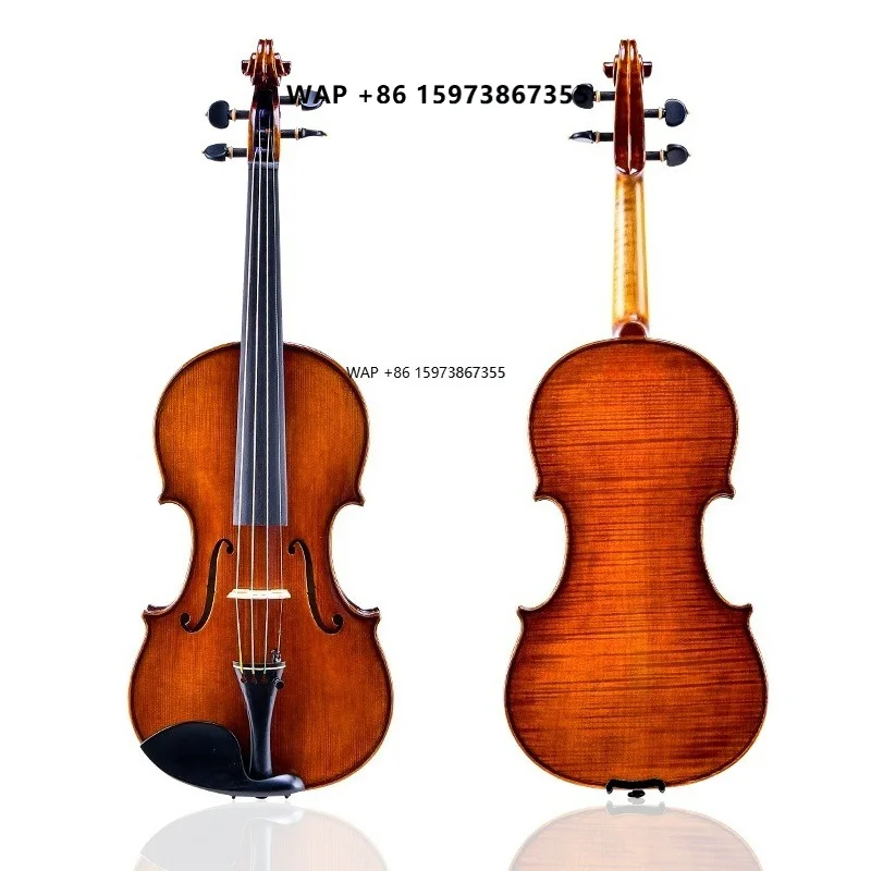 Guarneri 1742 Violin Custom High Grade European Flame Maple Handmade Guarneri Violin
