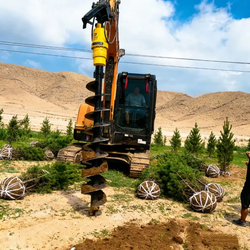 【Best-selling】Excavator Attachment Earth Screw Auger Drill Hydraulic Auger Drill For Construction And Mining