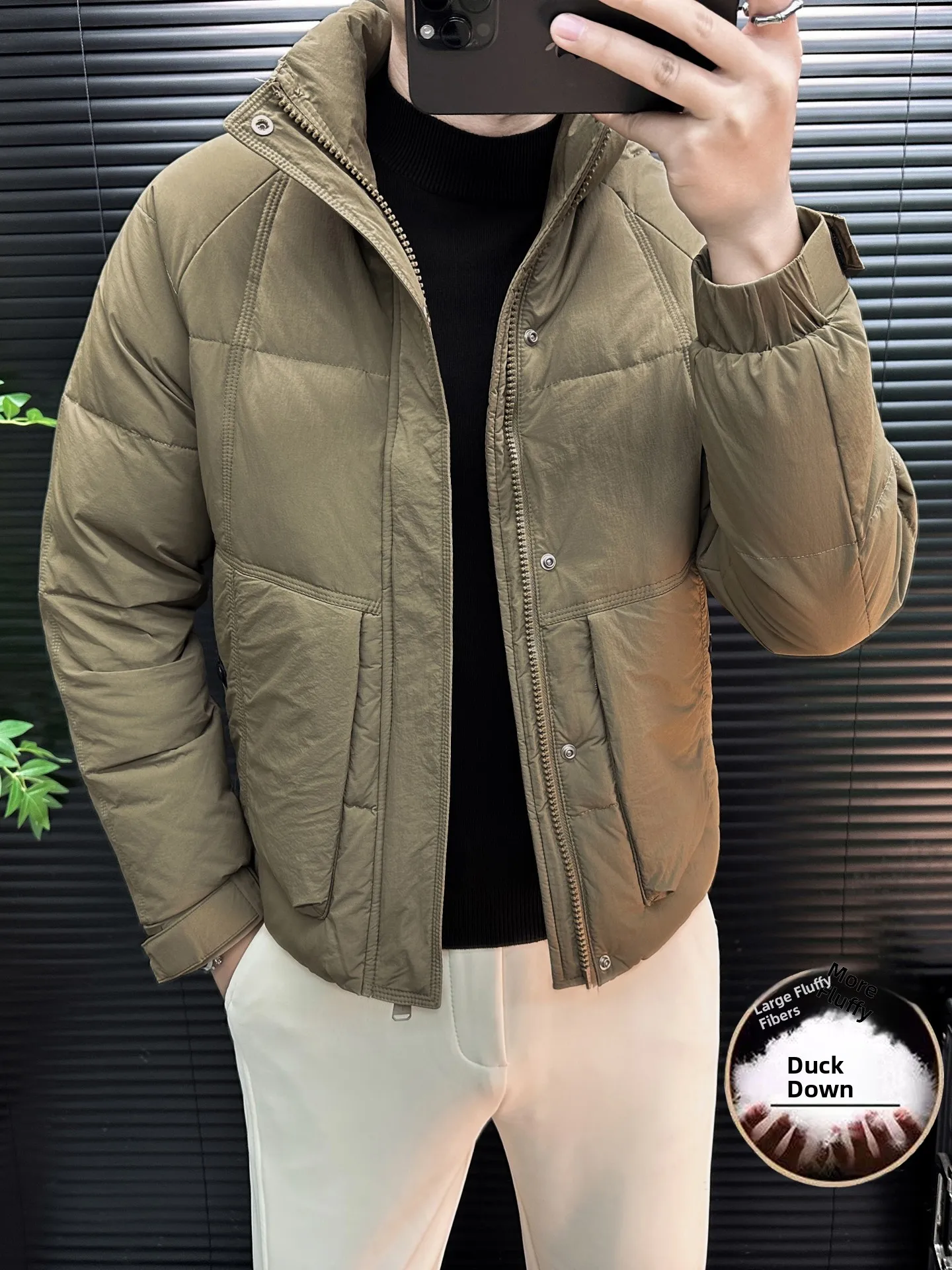 

Высококачественная простая однотонная повседневная стильная мужская куртка-пуховик, зимняя модная брендовая верхняя одежда, устойчивая к холоду, теплая.