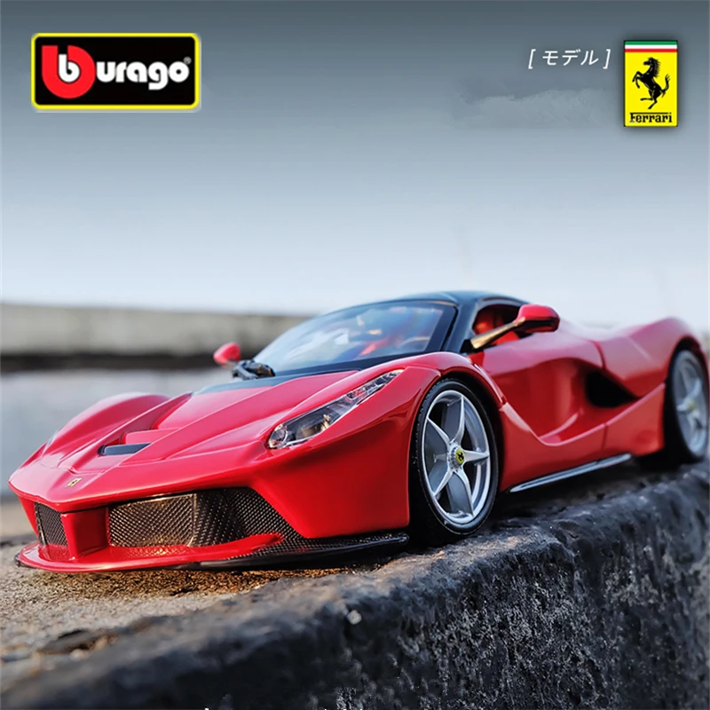 Bburago 1:24 Ferrari LaFerrari Aperta Alloy Open Sports Car Model Diecasts Metal Race Car Model Simulation Collection Kids Gifts