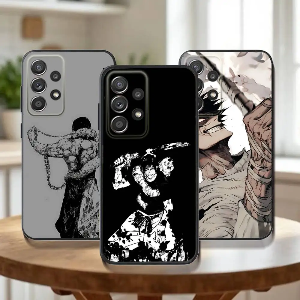 

Toji Fushiguro Jujutsu K-Kaisen Phone Case For Samsung Galaxy A73,31,32,72,41,53,52,71,22,5G,Note,J7,8,9 Soft Black Cover
