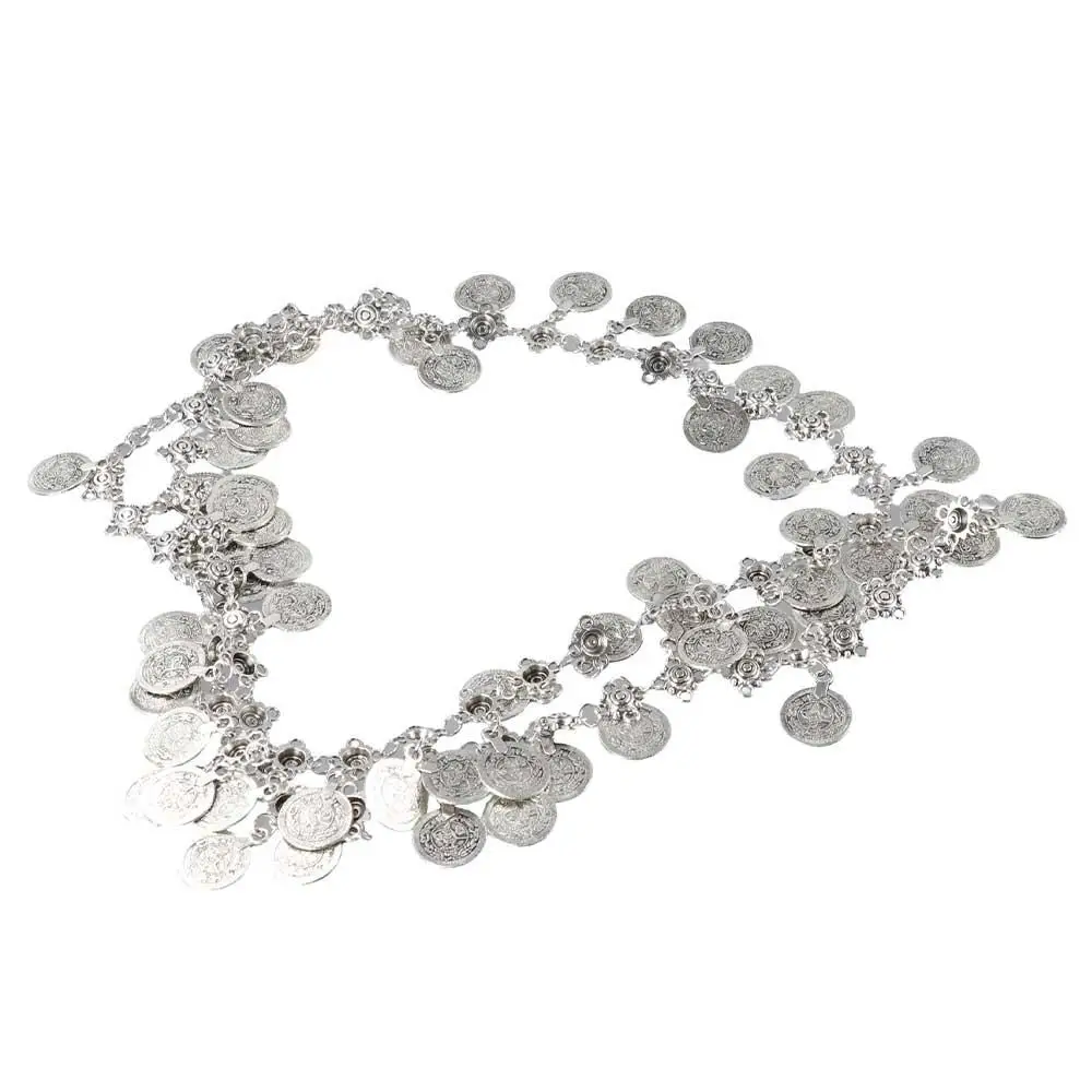 

Ремни Y2K в стиле панк, универсальные пляжные цепочки для тела, монеты, длинная кисточка, женская поясная цепочка в этническом стиле, богемные ремни, металлический ремень