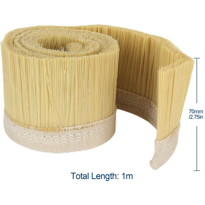 70mm/100mm 1meter Per Pcs Cnc Machine Milling Spindle Motor Vacuum Cleaner Woodworking Engraving Dust Removal Cover Nylon Brush