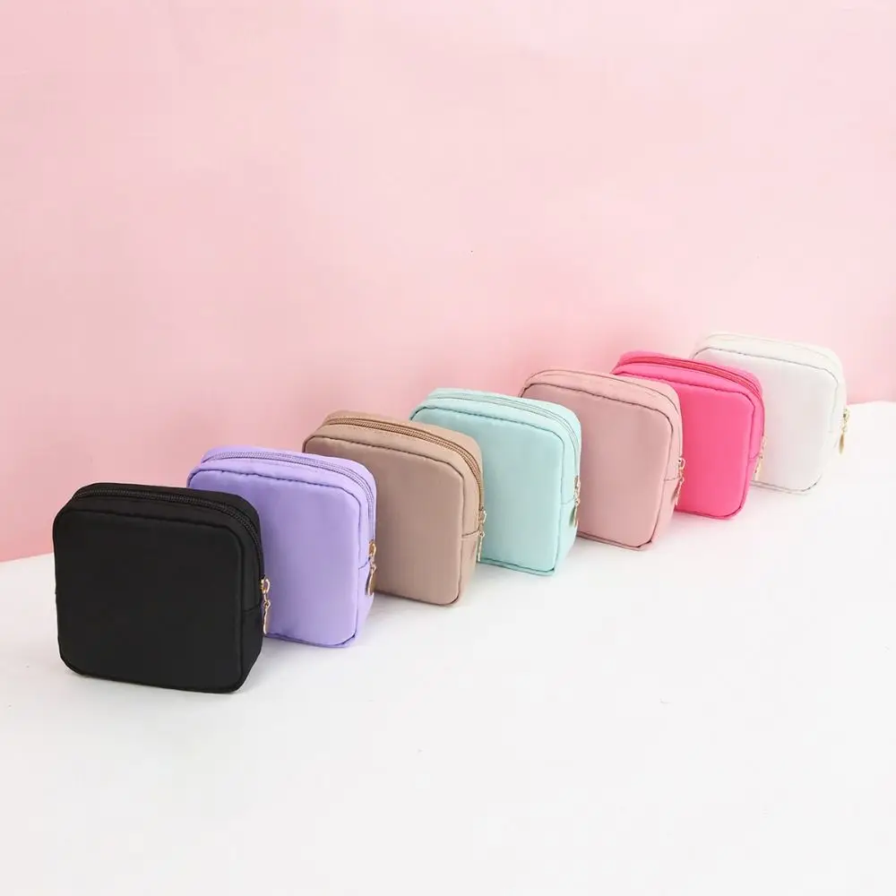 Fashion Pattern Sanitary Pad Bags Reusable Napkin Storage Organizer Women Pad Pouch Bags Portable Makeup Bags Coin Package