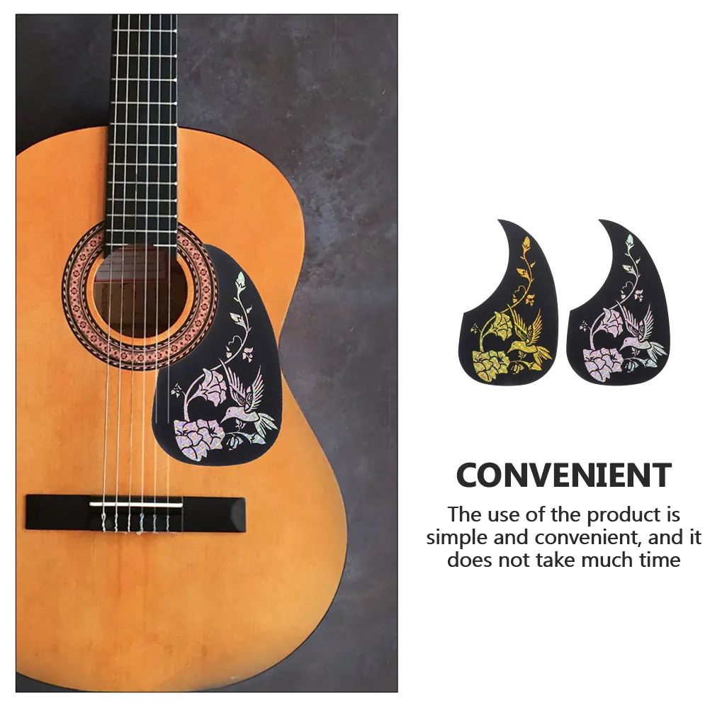 

2pcs Plastic Guitar Hummingbird Pattern Anti-Scratch Lightweight Protective Plate For Acoustic Electric Guitar Parts