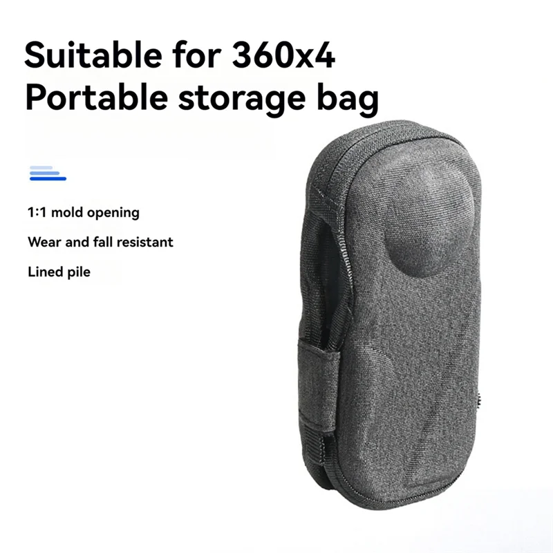 AB53 Suitable For Insta360 ONE X4 Sports Camera Protective Case Mini Storage Box, Lightweight Splashproof And Shockproof