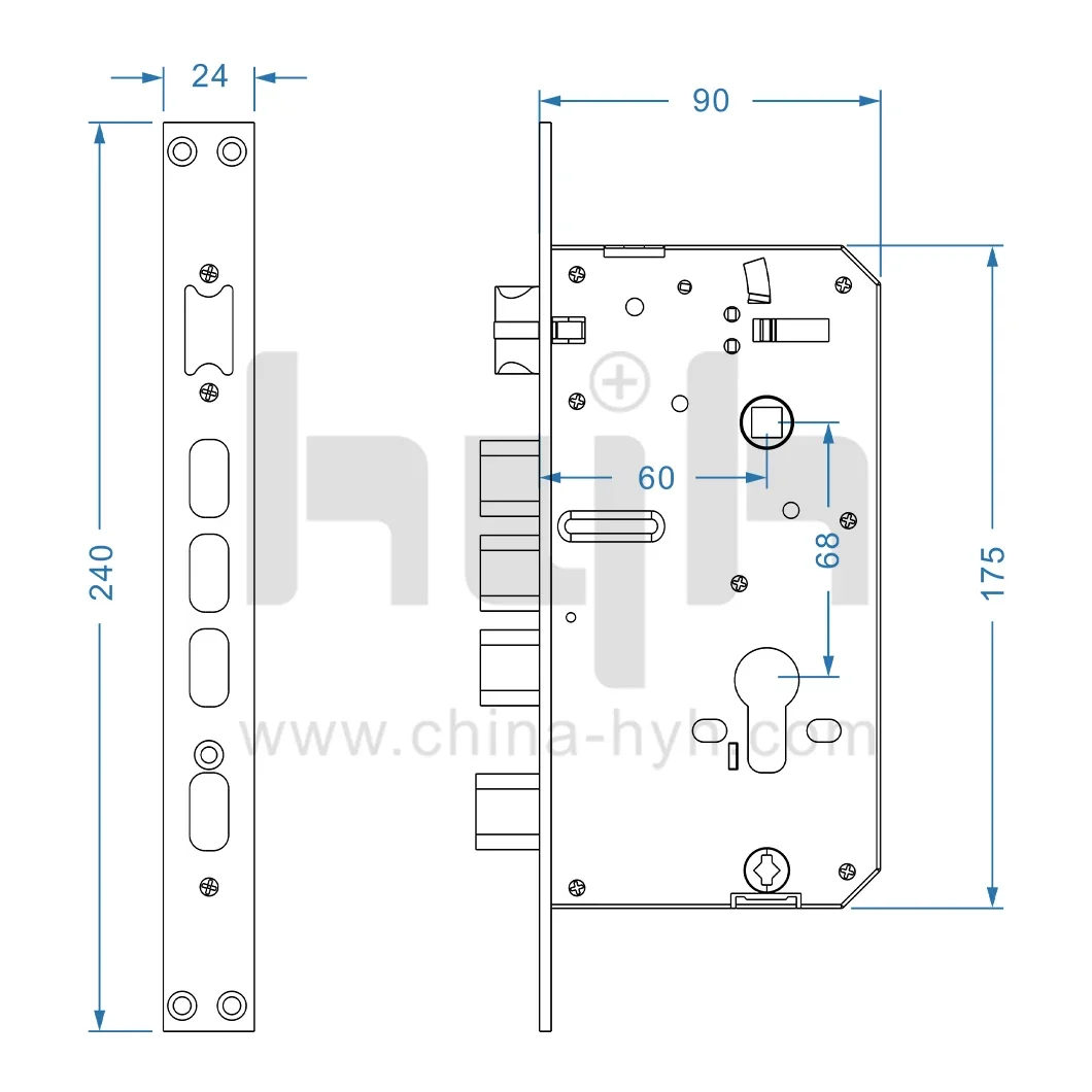 005hyh Factory Competitive Price 3D Face Recognition Tuya WIFI APP Control Fingerprint Automatic Smart Lock For Home Main Door