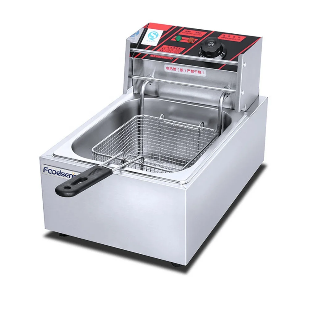 

2019 Hot Sale Commercial Counter Top 6L Electric Deep Fryer Machine Dumpling Fryer Chicken Fryer