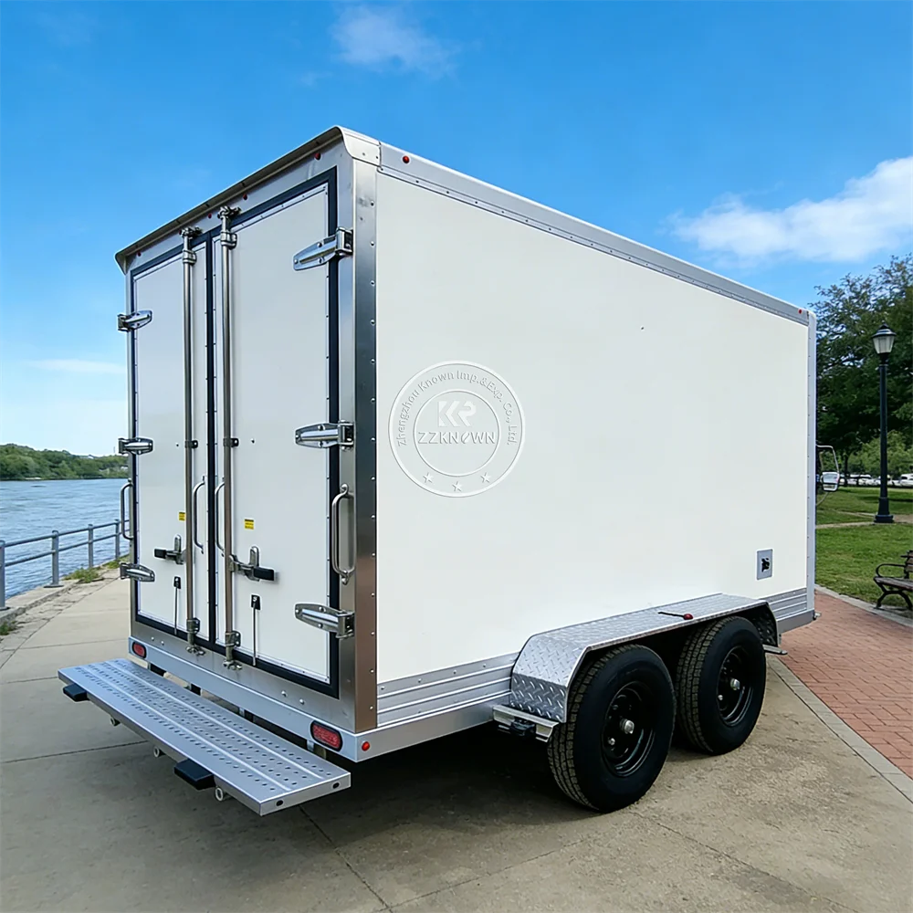 

Большая емкость для транспортировки напитков, коммерческий холодильный грузовик для доставки холодных напитков, морозильная камера, прицеп для продажи