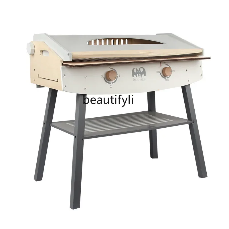 

Simulation skewers play house children's barbecue shop set kitchen children's barbecue stall food