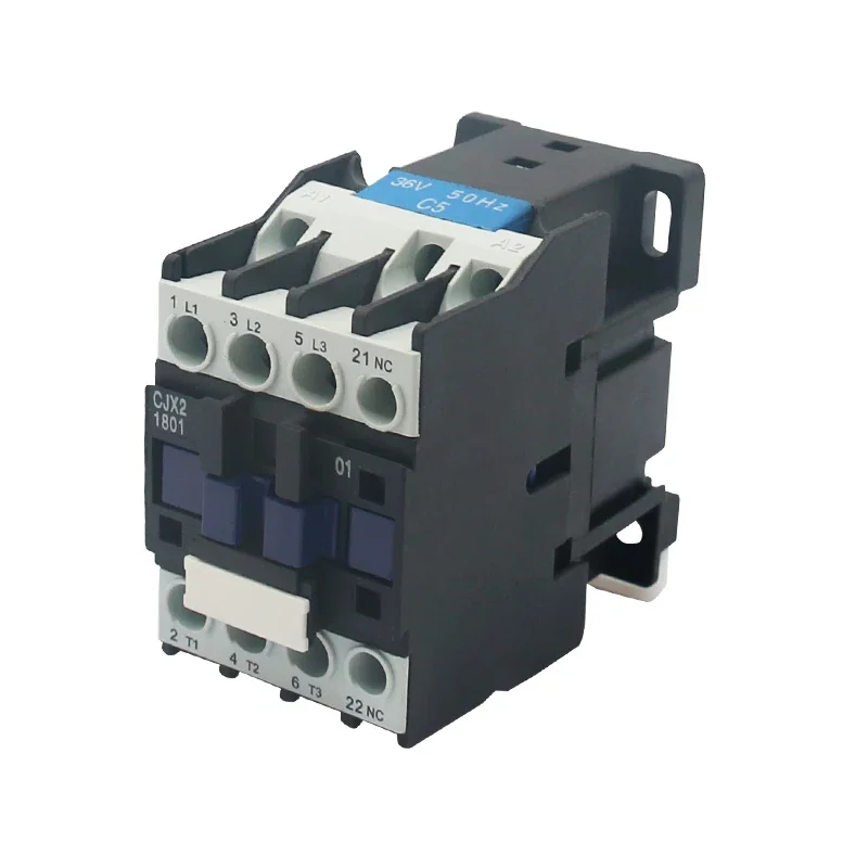 CJX2-1801 AC Contactor  24V 36V 110V 220V 380V 18A NC 3-Phase DIN Rail Mount Electric Power Contactor