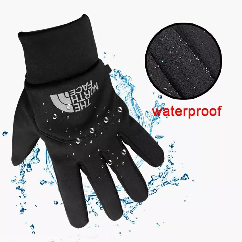 Winter Waterproof Men's Gloves Windproof Sports Fishing Touchscreen Driving Motorcycle Ski Non-slip Warm Cycling Women Gloves ﻿