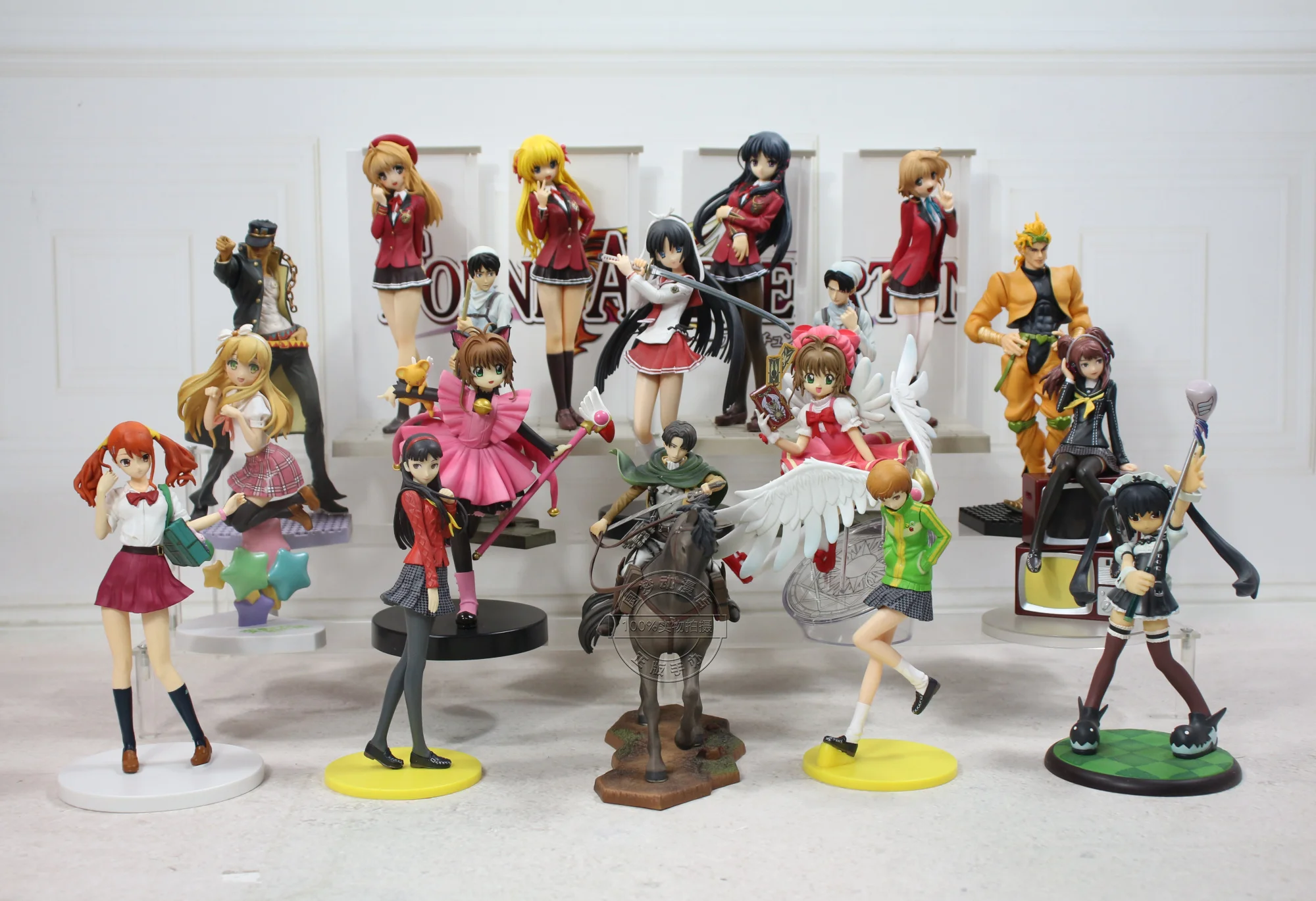 

Japanese Anime Figure Attack on Titan Card Captor Steins Gate Action Figure Model Toys