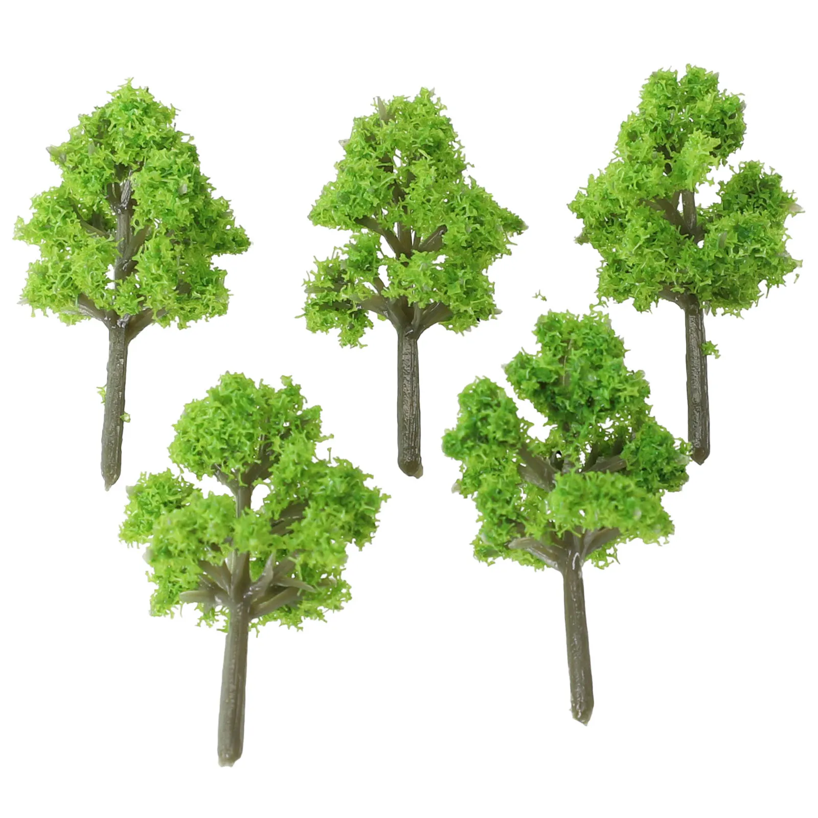 Scene Model Trees Diorama Display Green Landscape Layout Plastic Props 4cm Scenery Simulation Supplies Railroad