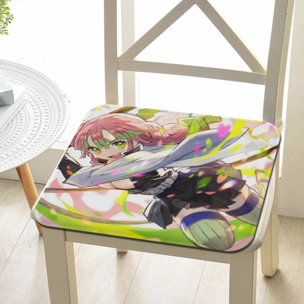 Anime M-Mitsuri Kanroji  Cushion Mat Nordic Printing Chair Cushion Soft Office Car Seat Comfort Breathable 45x45cm Sofa Cushion