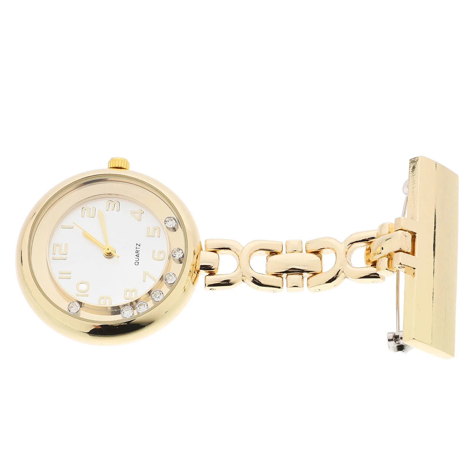 

Nurse Watch Brooch Fob Lapel Pin Watches for Women Men Doctors Unisex Medical Pocket Roll Drill Rhinestone Chain