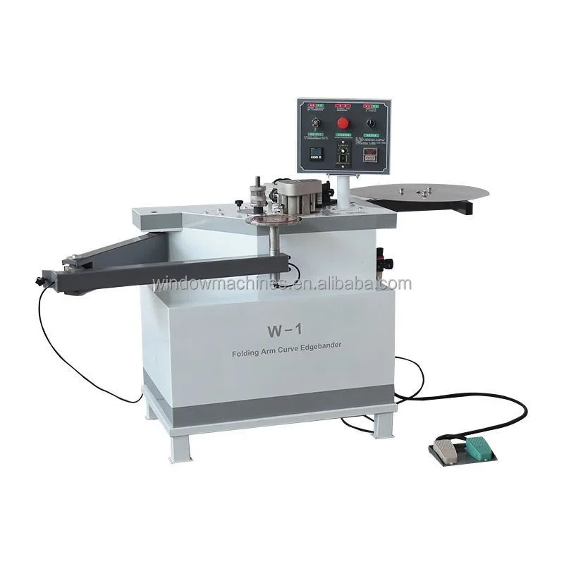 W1 Smaller Cheap Folding Arm Curve And Line Sealing Machine Manual Edge Banding Machine Melamine Pvc Edge Bander