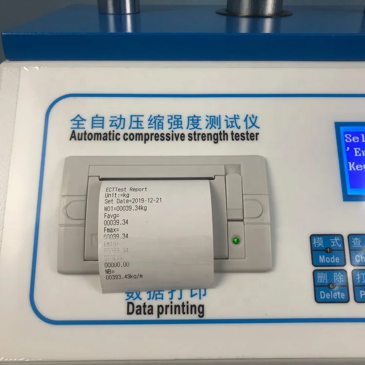 Ring compression and edge compression testing equipment tester