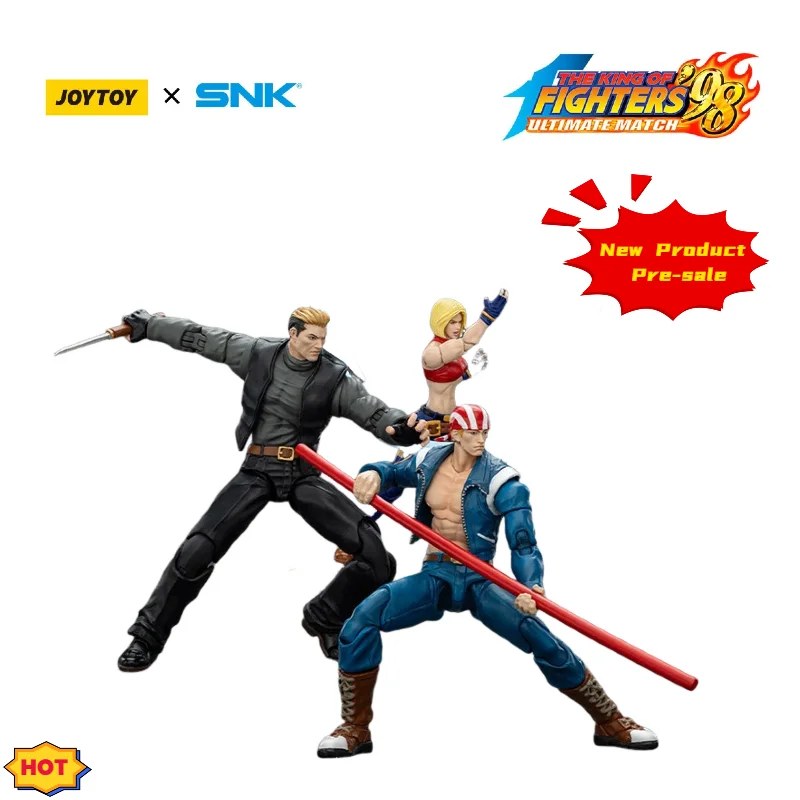 

Pre-order 1:18 JOYTOY SNK KOF '98 UM '97 Special Team: Ryuji Yamazaki Billy Kane Blue Mary JT02601 Action Figure Anime Model