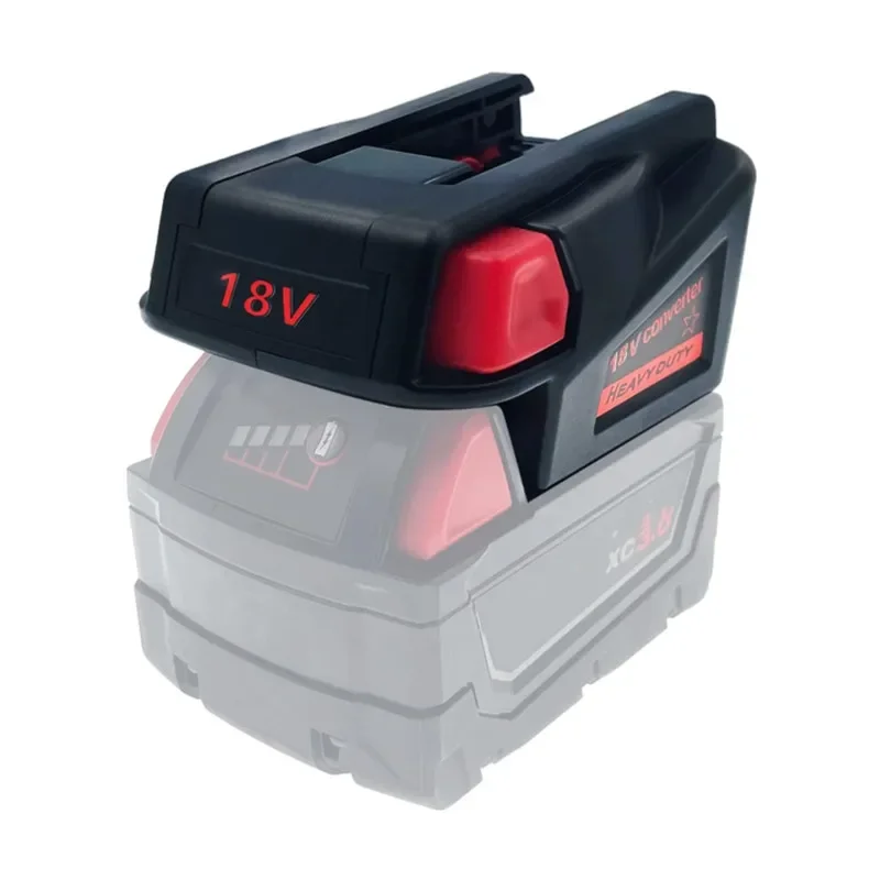 

M18V18 Battery Adapter for Milwaukee 18V Lithium-ion Battery Converting To for Milwaukee V18 18V NI-CD Battery (with USB Port)