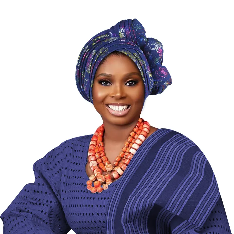 2025 African Women's Ready to wear Twist Turban Cap Nigeria Female Headtie Wedding Party Headgear Elegant Head Wraps Evening