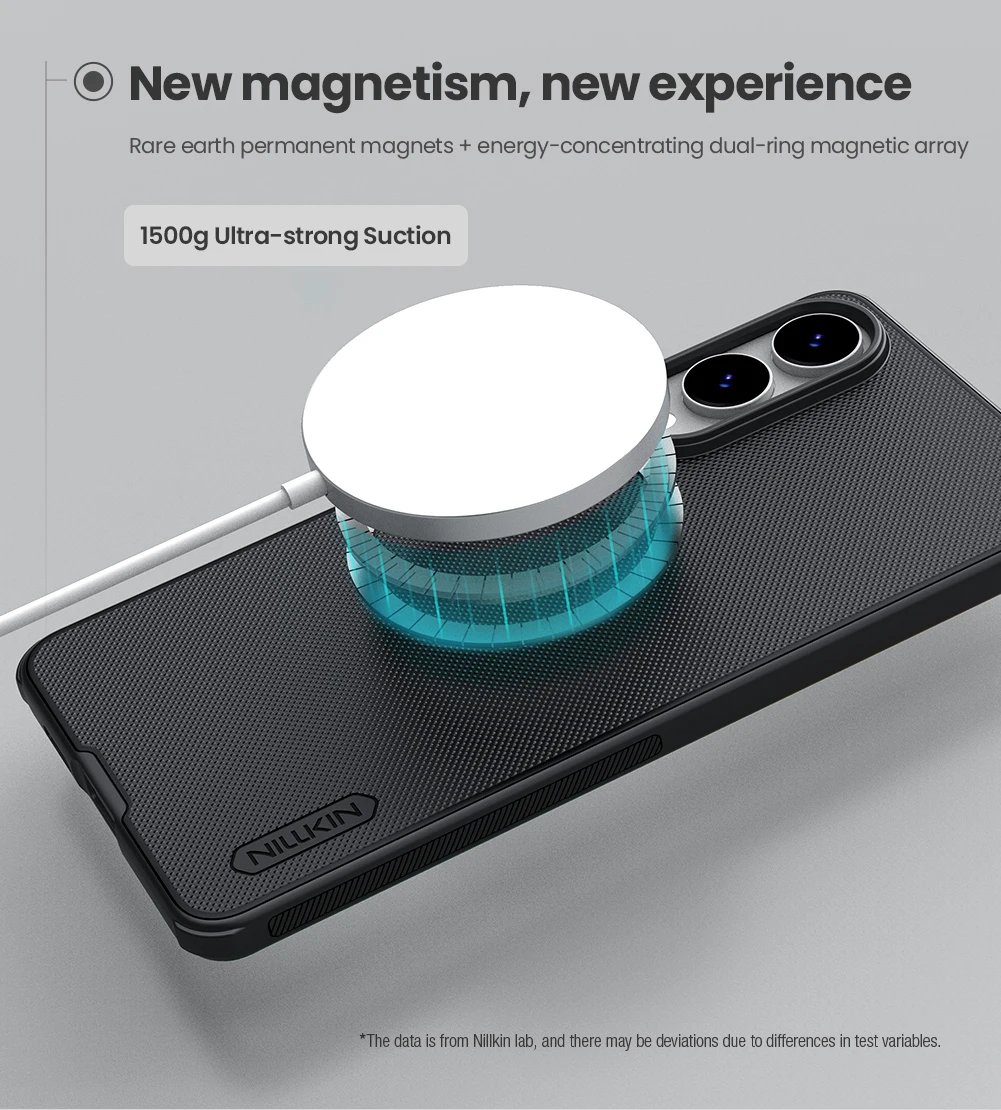 حافظة Nillkin لهاتف سامسونج جالاكسي S25 Edge 5G مغناطيسية فائقة البلوري Pro Adapt Magsafe Matte غطاء خلفي كامل