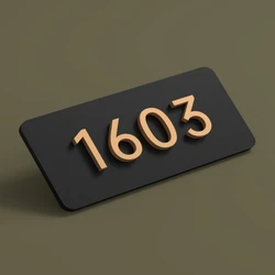 3D suspended Acrylic door number plate home creative personalized door number customized room number digital plate customized