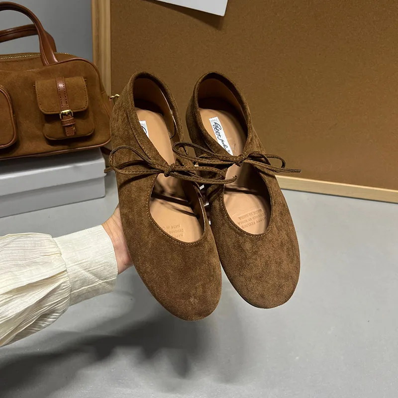 Modische Schmetterlingsknoten-Damenschuhe, flache Schuhe für Damen, lässige, weiche Schuhe mit runder Zehenpartie, Slip-On-Schuhe für Damen. – Detail 17