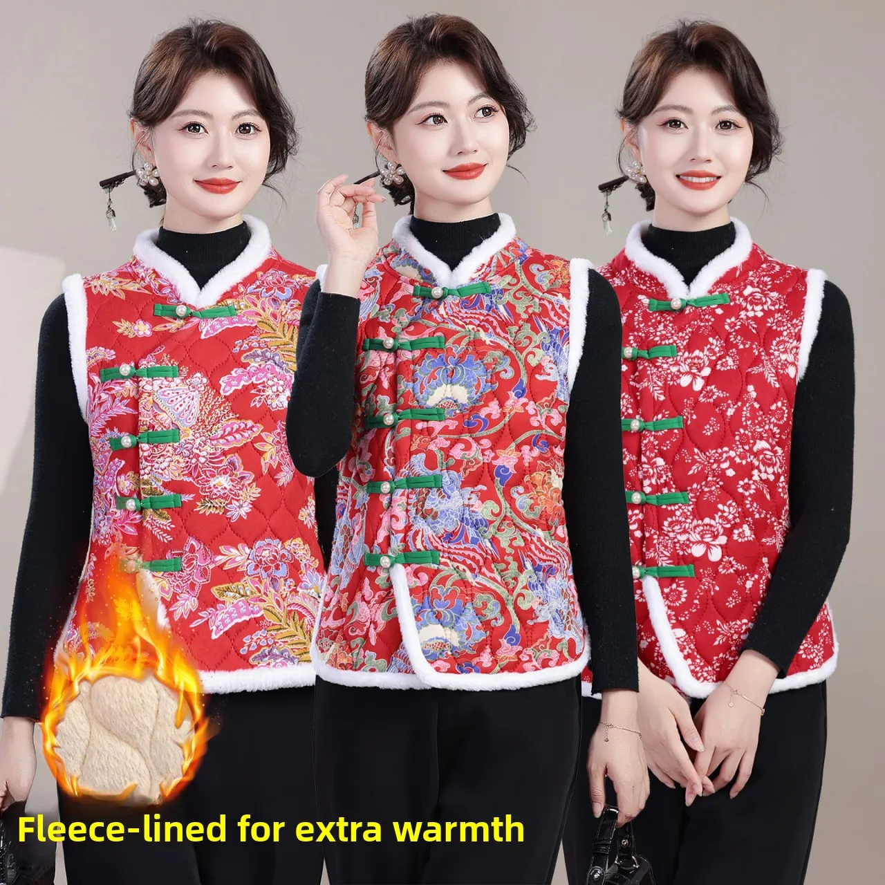 

Утепленный хлопковый жилет на флисовой подкладке, осенне-зимняя новинка, облегающая одежда для мам, для женщин среднего и старшего возраста.